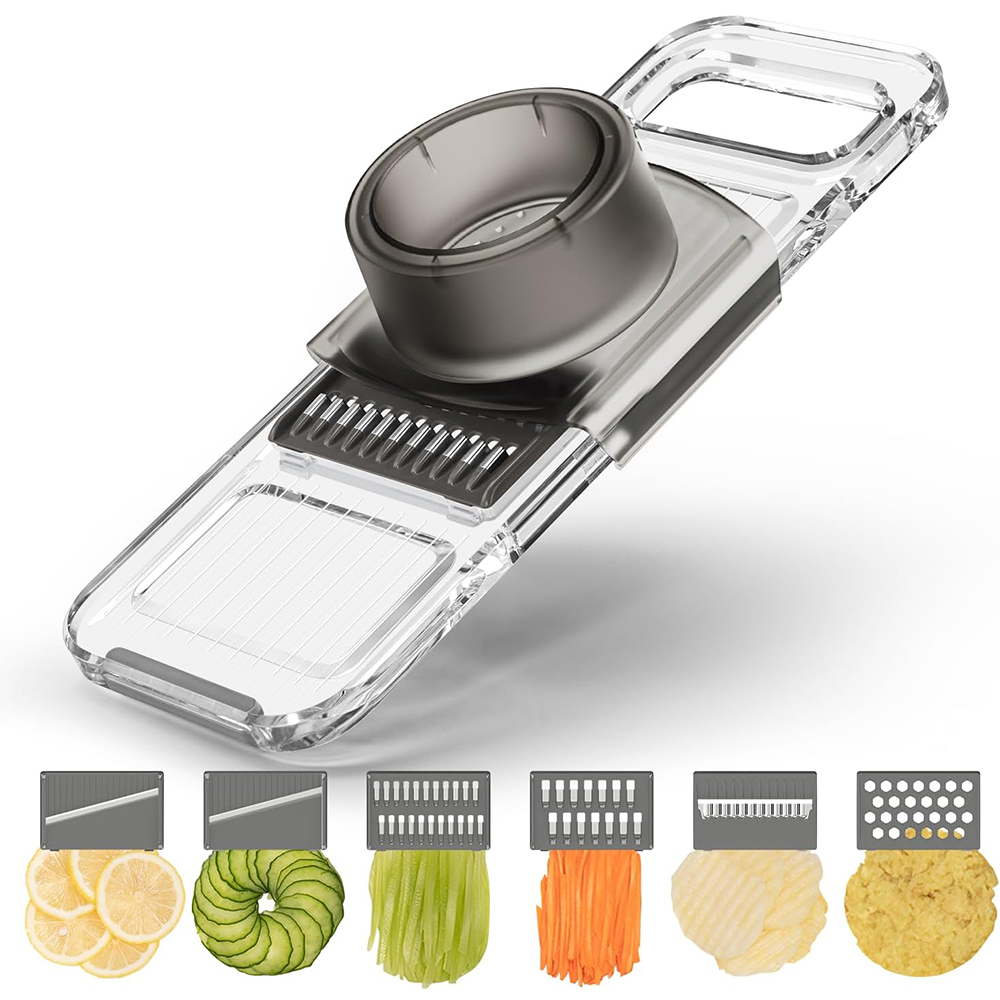 Mandoline Slicer Guard - LMETJMA 6 in 1 Çok Fonksiyonlu