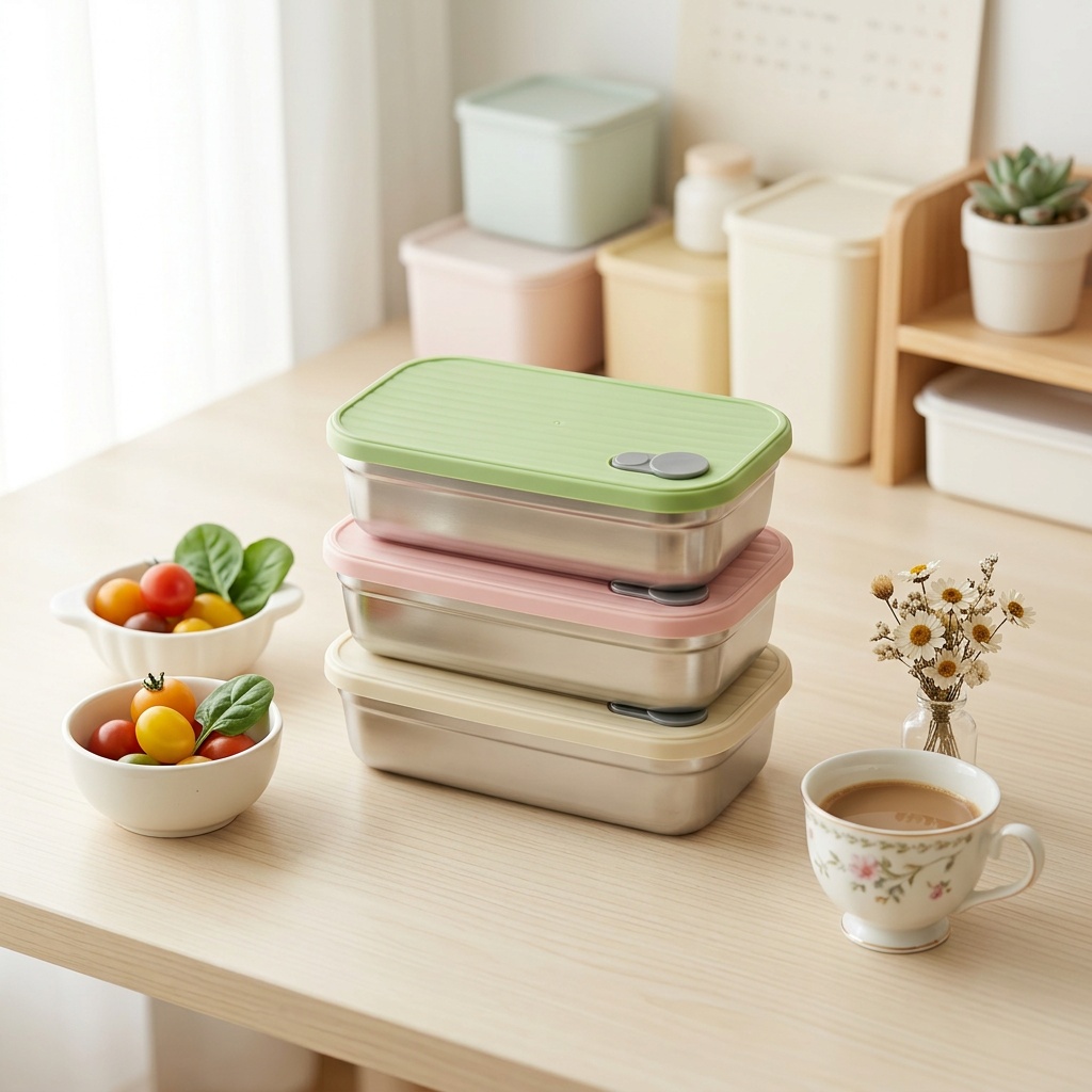 Meal Prep Kinder - Paslanmaz Çelik Bento Kutusu Metal Öğle