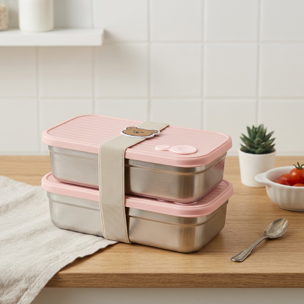 Meal Prep Kinder - 304 Paslanmaz Çelik Bento Öğle Yemeği