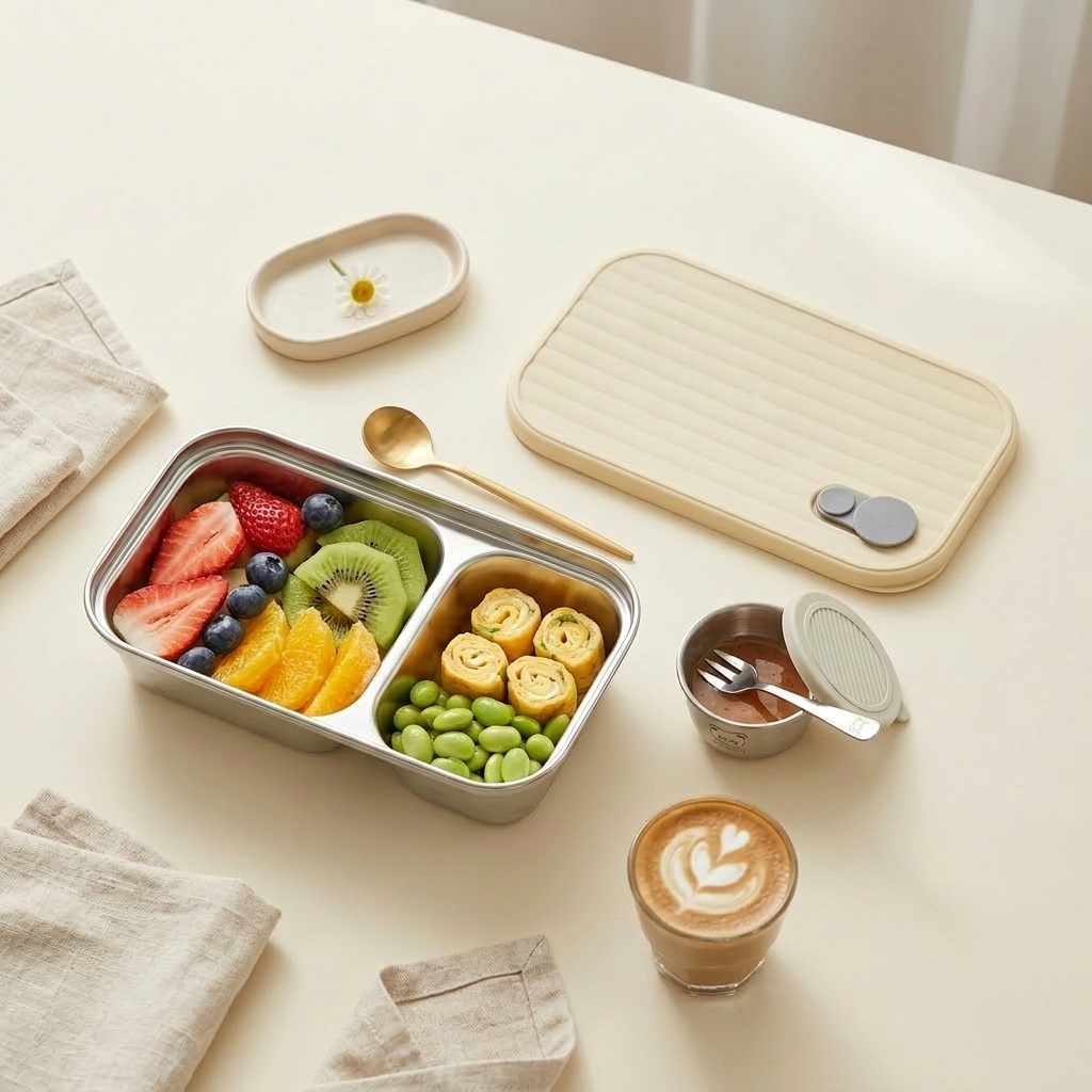 Meal Prep Kinder - 304 Paslanmaz Çelik Bento Kutusu Çocuk