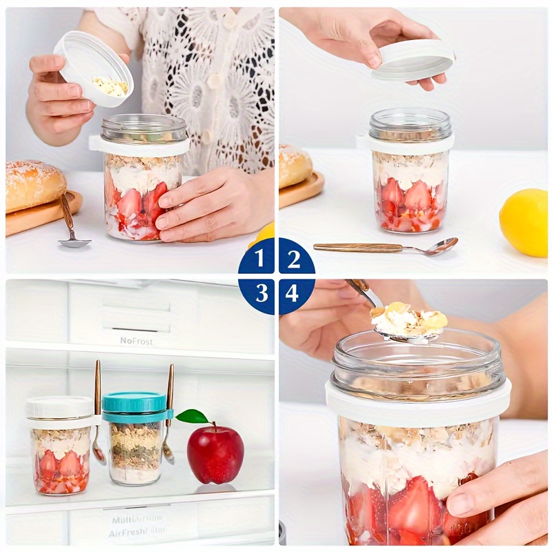 1 adet/2 adet Cam Yulaf Ezmesi - Salad Container Jar incelemesi ve fiyatı
