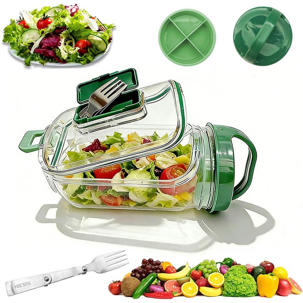 Taşınabilir Salata Kabı, Çatal - Salad Container Jar incelemesi ve fiyatı