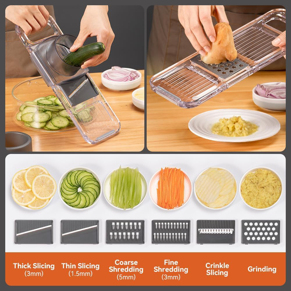 LMETJMA 6 in 1 Çok Fonksiyonlu - Mandoline Slicer Guard incelemesi ve fiyatı