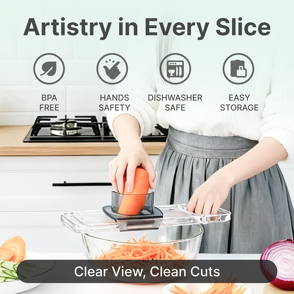LMETJMA 6 in 1 Çok Fonksiyonlu - Mandoline Slicer Guard incelemesi ve fiyatı