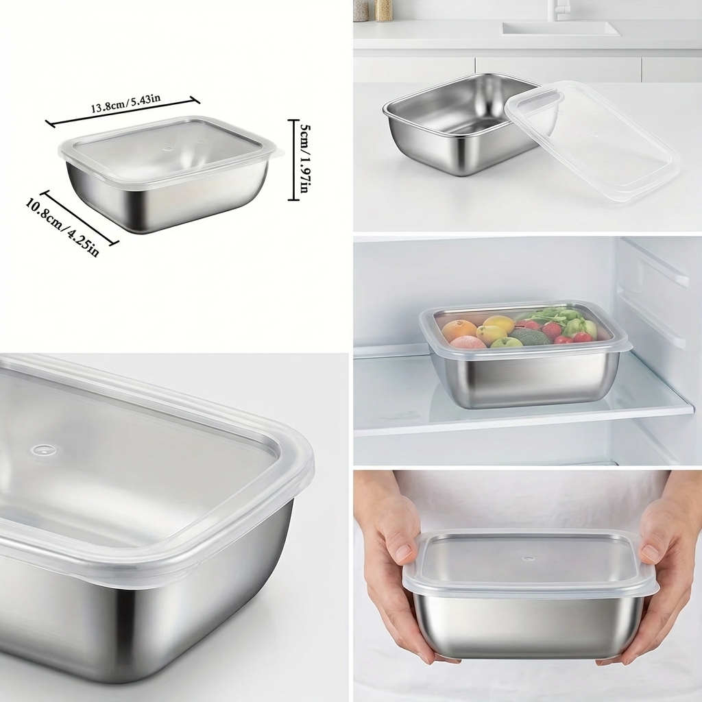 5'li Paslanmaz Çelik Gıda Sakl - Meal Prep Ideas incelemesi ve fiyatı