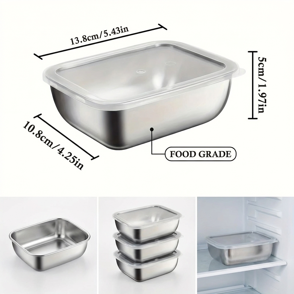 5'li Paslanmaz Çelik Gıda Sakl - Meal Prep Ideas incelemesi ve fiyatı