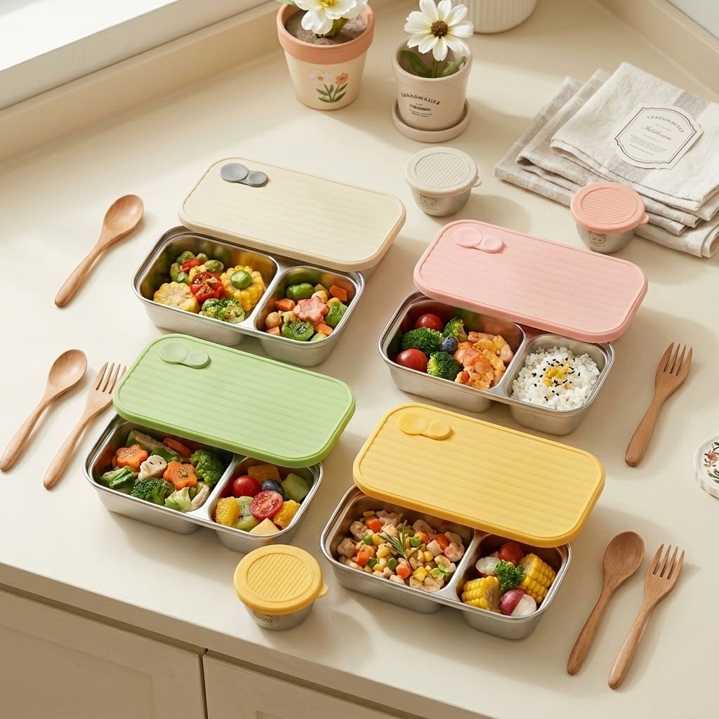 304 Paslanmaz Çelik Bento Kutu - Meal Prep Kinder incelemesi ve fiyatı